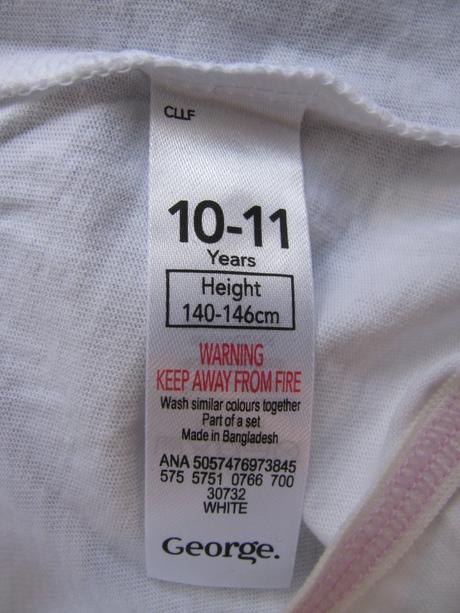 Bavlněné bílé dívčí kalhotky, george,146