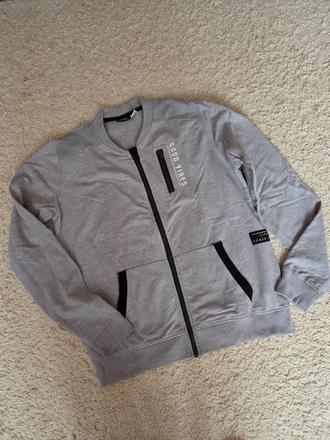 Šedá mikina na zip - slabší 170/176, pepperts,170