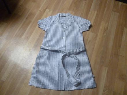 Pruhaté šaty organická bavlna 7-8 ebbe, 128