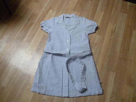 Pruhaté šaty organická bavlna 7-8 ebbe, 128