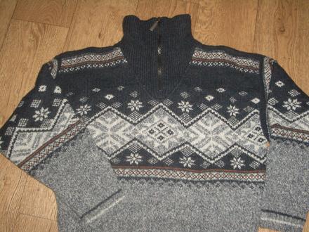 Svetr s norským vzorem vel.m, m