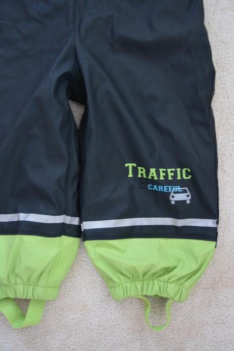 Pogumované kalhoty do deště s autem, lupilu,86