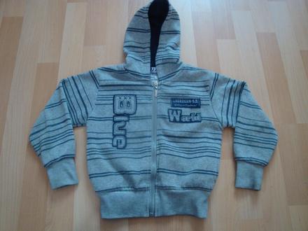 Mikina pro malé sportovce - proužkovaná, 92