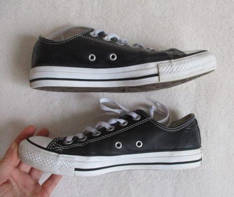 Kožené tenisky converse černé nízké 37,5, converse,38