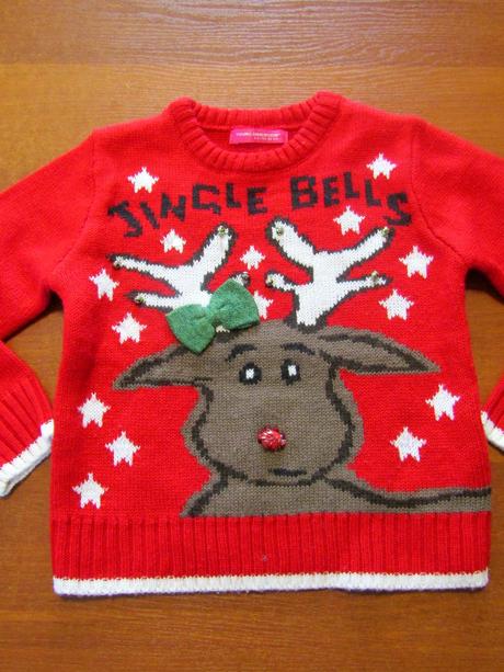 Krásný vánoční svetr s rolničkami vel 92-98, 98