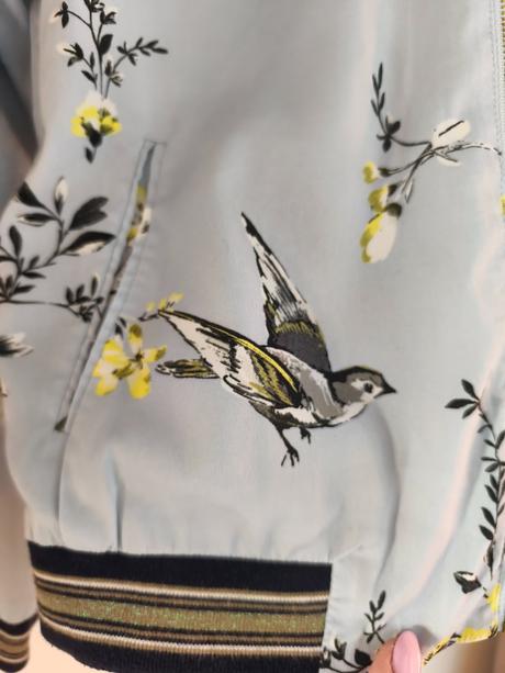 Jarní bunda s ptáčky 164/xs-s, promod,164