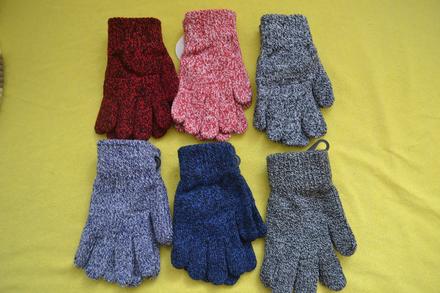 Dětské nové strečové teplé rukavice,v.122-134,, 122 / 128 / 134