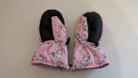 Ka465 teplé zimní rukavice, palčáky na 2 - 3 roky, 98