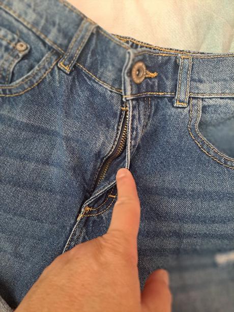 Trhané džínové kraťasy, reserved,164