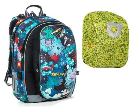 Školní batoh topgal mira 19019 + pláštěnka topgal, 