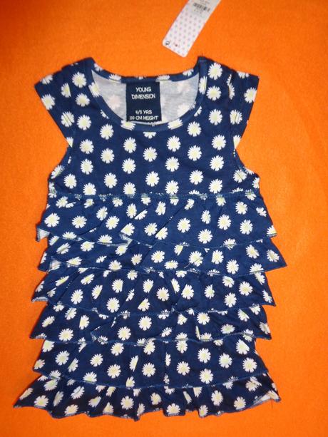 Krásná volánková kopretinová tunika, young dimension,98 / 110 / 116