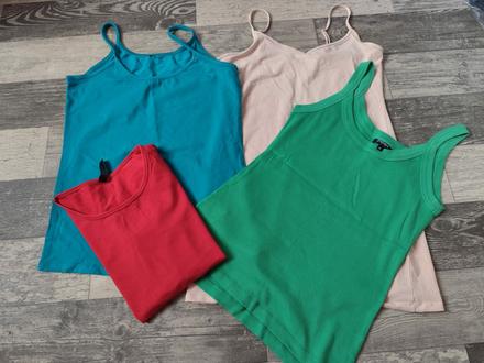 Tílka dámská +triko l, papaya,l