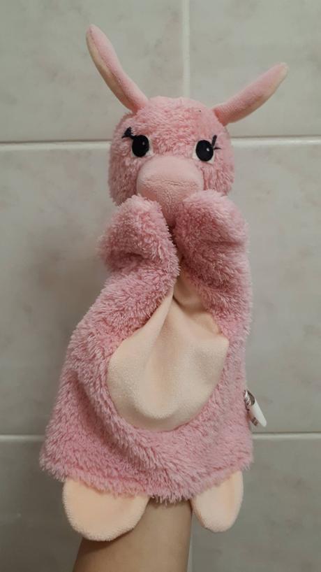 Dětský plyšový maňásek, prasátko,