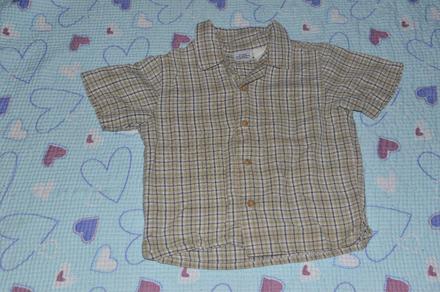 Bavlněná kostkatá košile, 98