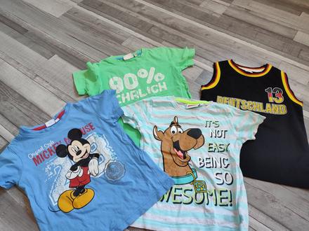 Set 4 triček , tom tailor, disney, velikost 104, disney,104