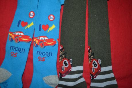 2x punčocháče 74-80 s auty, disney,74 / 80