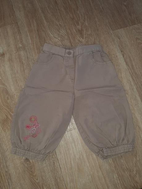 3/4 plátěné kraťasy, kalhoty, matalan,98
