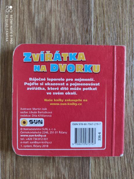Leporelo zvířátka na dvorku, 