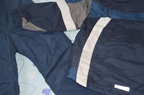 110 zimní bunda oteplené kalhoty, lupilu,110
