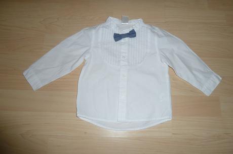 Slavnostní košile hm vel. 74 s motýlkem, h&m,74
