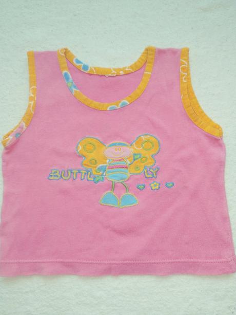 Dívčí tričko bez rukávu, 98