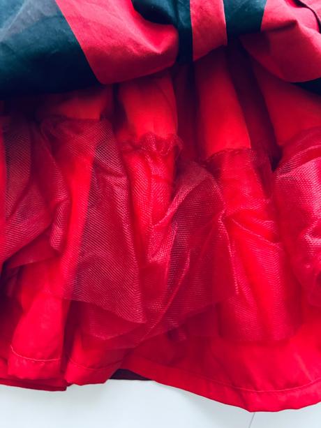 Ob/ šaty červeno černé - v.12 měsíců, carter's,80