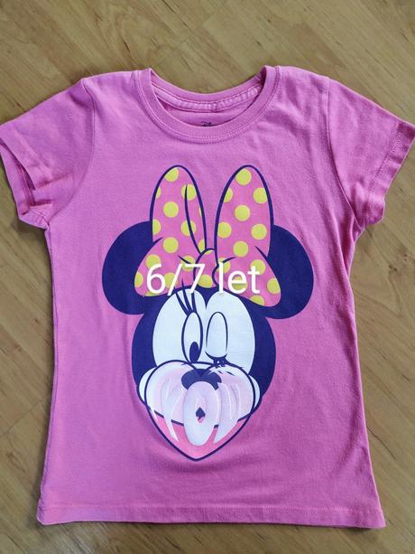 Tričko minnie 6/8 let, disney,122