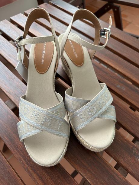 Sandálky tommy hilfiger na klínku, tommy hilfiger,41