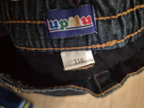 Natahovací zateplené džínové kalhoty lupilu 116, lupilu,116