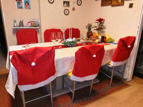 Vánoční potah na židle,