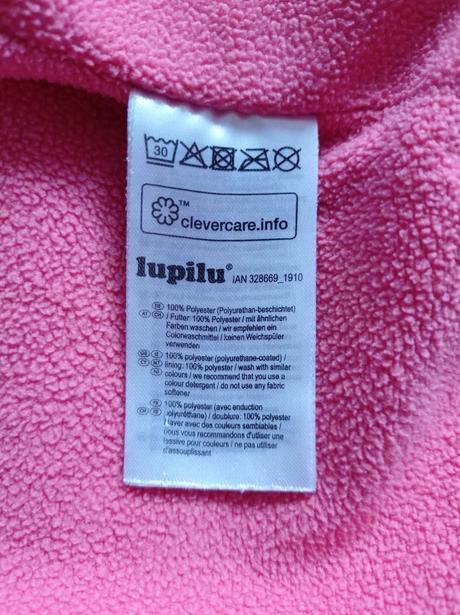 Bunda nepromokavá lupilu 98/104, lupilu,104