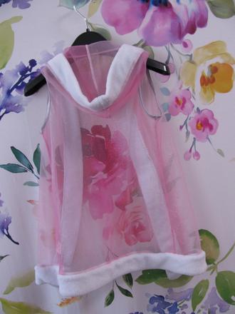 Karneval-plášť, pelerína s kapucí pro princeznu,