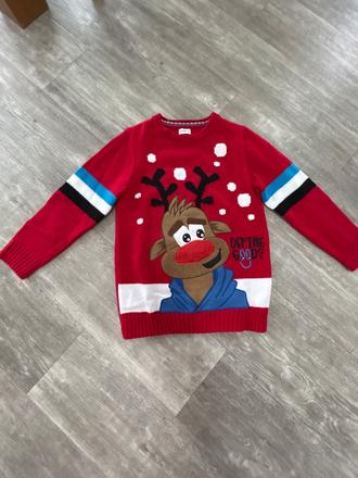 Vánoční svetr hrací a blikací, 128