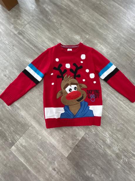 Vánoční svetr hrací a blikací, 128