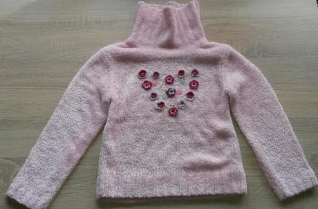 Růžový rolák vel. 116, bhs,116