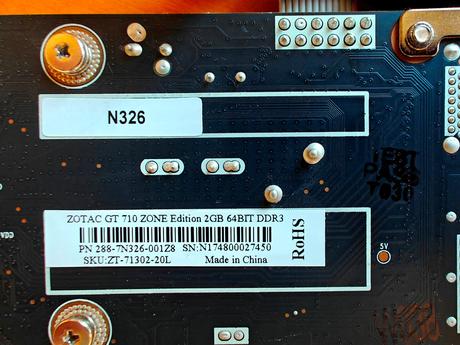Grafická karta zotac gt 710 zone edition 2gb, 