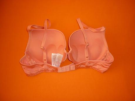 Lososová super push-up podprsenka dorina, 75b