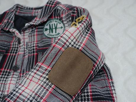 Kostkovana prosivana bunda od 77kids-americky styl, 128