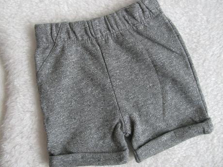 Pohodlné šedé šortky, teplákovina, střik, george,68