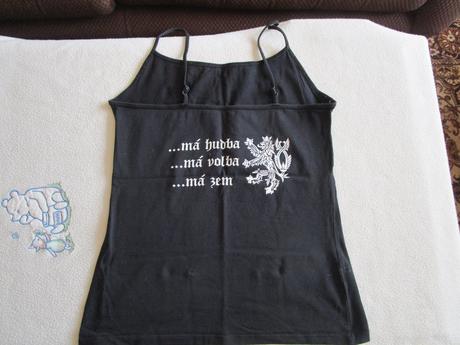 Pěkný černý bavl. top, vel. 40, jako nový, atmosphere,40