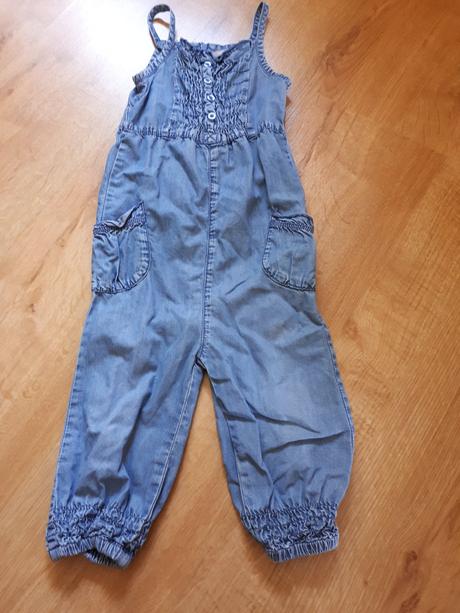 Lehoučké tenké džínové riflové kalhoty s laclem, lindex,86