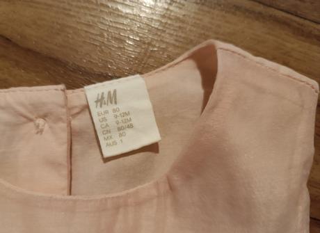 Slavnostní šaty h&m,vel.80+balerínkyh&m,vel.18/19, h&m,80