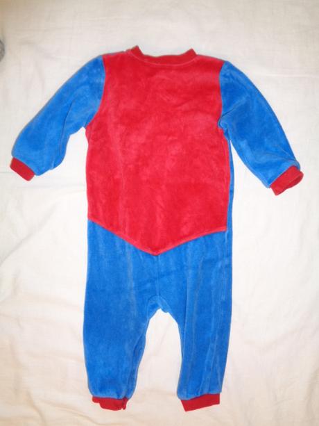 Super sametový overal superman, h&m,74