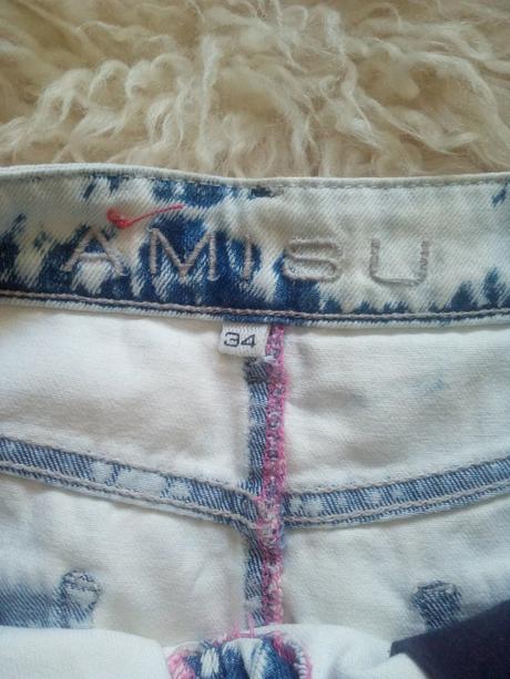 Riflová sukně amisu jeans,vel.xs, amisu,34