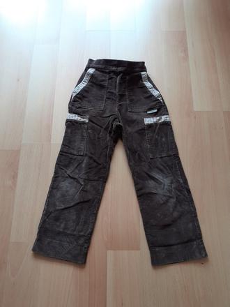 Manšestrové kalhoty veselá nohavice, 110