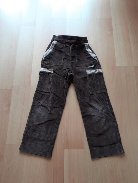 Manšestrové kalhoty veselá nohavice, 110