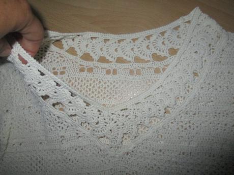 Háčkovaný svetřík, xs