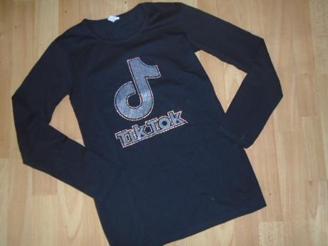 Tričko tik tok vel 176 kamínky, 170 / 176