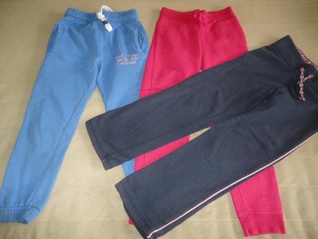 Červené tepláky hm, vel. 6-7 let, h&m,122