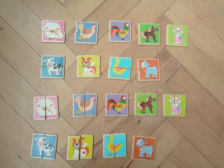 Babu - dřevěné puzzle farma, 